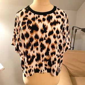 Top Shop Leopard Print Blouse (6)